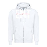 White emt emergency medical technician ems first responder medic sweatshirt Zipper Hoodie - linhVisuals