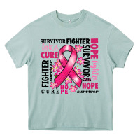 Arona survivor breast cancer ribbon Heavy Core Tee - RanaPortraitStore
