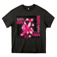 Asphalt survivor breast cancer ribbon Heavy Core Tee - RanaPortraitStore