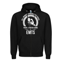 Black emt shirts for women  emt pullover hoodie Zipper Hoodie - linhVisuals