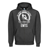Charcoal Heather emt shirts for women  emt pullover hoodie Zipper Hoodie - linhVisuals