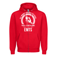 Red emt shirts for women  emt pullover hoodie Zipper Hoodie - linhVisuals