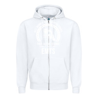 White emt shirts for women  emt pullover hoodie Zipper Hoodie - linhVisuals