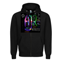 Black #ajr (9) Zipper Hoodie - linhVisuals