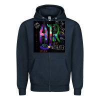 Navy #ajr (9) Zipper Hoodie - linhVisuals