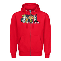 Red ball fondlers Zipper Hoodie - linhVisuals