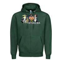 Sports Green ball fondlers Zipper Hoodie - linhVisuals
