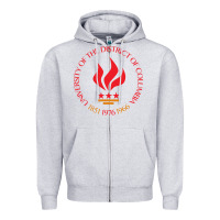 Heather Grey university of the district of columbia Zipper Hoodie - linhVisuals