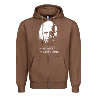 Chestnut albert einstein quote1 Zipper Hoodie - linhVisuals