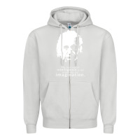 Dove Grey albert einstein quote1 Zipper Hoodie - linhVisuals