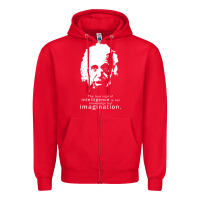 Red albert einstein quote1 Zipper Hoodie - linhVisuals