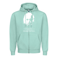 Seafoam albert einstein quote1 Zipper Hoodie - linhVisuals