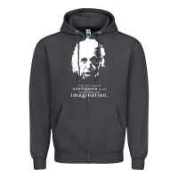 Smoke albert einstein quote1 Zipper Hoodie - linhVisuals