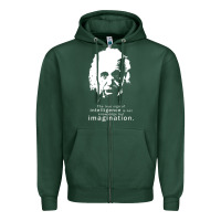 Sports Green albert einstein quote1 Zipper Hoodie - linhVisuals