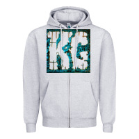 Heather Grey king gizzard Zipper Hoodie - linhVisuals