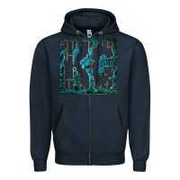 Navy king gizzard Zipper Hoodie - linhVisuals