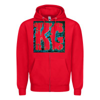 Red king gizzard Zipper Hoodie - linhVisuals