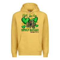 Antique Gold not lucky simply blessed Premium Hoodie - Artiststas