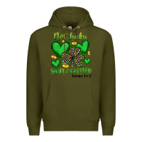Army Green not lucky simply blessed Premium Hoodie - Artiststas