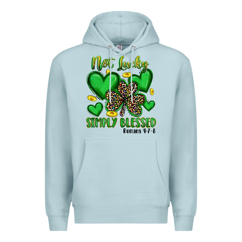 Not Lucky Simply Blessed Premium Hoodie by Artiststas | Teevron
