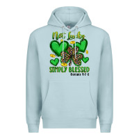 Blue Mist not lucky simply blessed Premium Hoodie - Artiststas