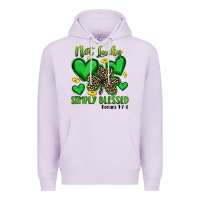 Lilac not lucky simply blessed Premium Hoodie - Artiststas