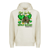 Oatmeal Heather not lucky simply blessed Premium Hoodie - Artiststas