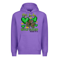 Purple not lucky simply blessed Premium Hoodie - Artiststas