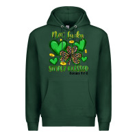 Sports Green not lucky simply blessed Premium Hoodie - Artiststas