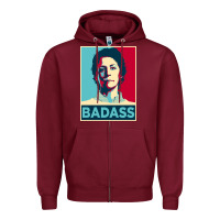 Burgundy carol peletier badass the walking dead Zipper Hoodie - linhVisuals