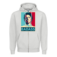 Dove Grey carol peletier badass the walking dead Zipper Hoodie - linhVisuals
