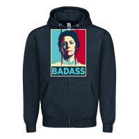 Navy carol peletier badass the walking dead Zipper Hoodie - linhVisuals
