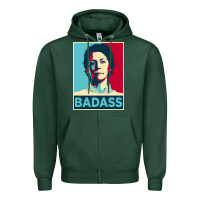 Sports Green carol peletier badass the walking dead Zipper Hoodie - linhVisuals