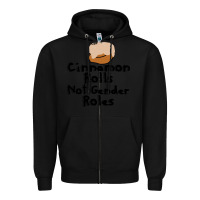 Black cinnamon rolls not gender roles Zipper Hoodie - linhVisuals