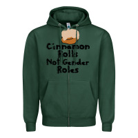 Sports Green cinnamon rolls not gender roles Zipper Hoodie - linhVisuals