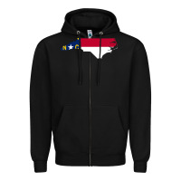 Black flag north carolina tshirt Zipper Hoodie - linhVisuals