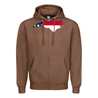 Chestnut flag north carolina tshirt Zipper Hoodie - linhVisuals
