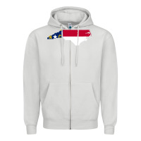 Dove Grey flag north carolina tshirt Zipper Hoodie - linhVisuals
