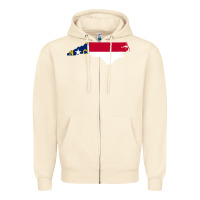 Sandshell flag north carolina tshirt Zipper Hoodie - linhVisuals