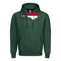 Sports Green flag north carolina tshirt Zipper Hoodie - linhVisuals