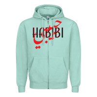Seafoam yallah habibi Zipper Hoodie - linhVisuals