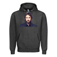 Charcoal Heather JOSH GROBAN Zipper Hoodie - linhVisuals