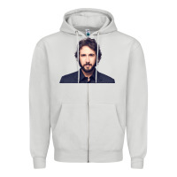 Dove Grey JOSH GROBAN Zipper Hoodie - linhVisuals
