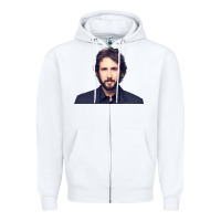 White JOSH GROBAN Zipper Hoodie - linhVisuals
