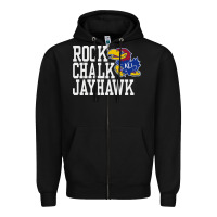 Rock Chalk Jayhawk Ku Tshirt Zipper Hoodie | Teevron