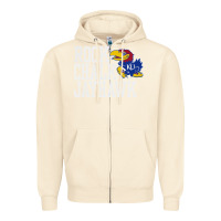 Sandshell rock chalk jayhawk ku tshirt Zipper Hoodie - linhVisuals