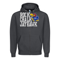 Smoke rock chalk jayhawk ku tshirt Zipper Hoodie - linhVisuals