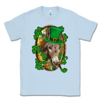 Dusty Blue St. Patrick's day Donkey Classic Tee - CowGirlArtShop