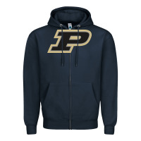 Navy Purdue Boilermakers, Gear Zipper Hoodie - linhVisuals