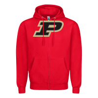 Red Purdue Boilermakers, Gear Zipper Hoodie - linhVisuals